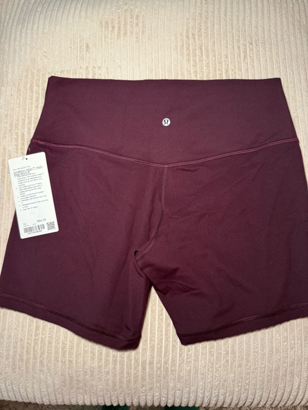 BRAND NEW lululemon Align T™ High-Rise Short 6'
— Deep Burgundy
